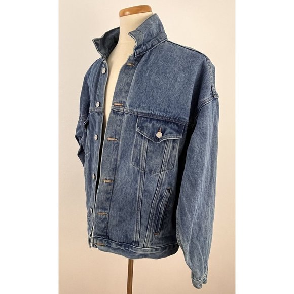 Vintage Planet Mars Peanut M&M Denim Jacket Men's L - Picture 7 of 9